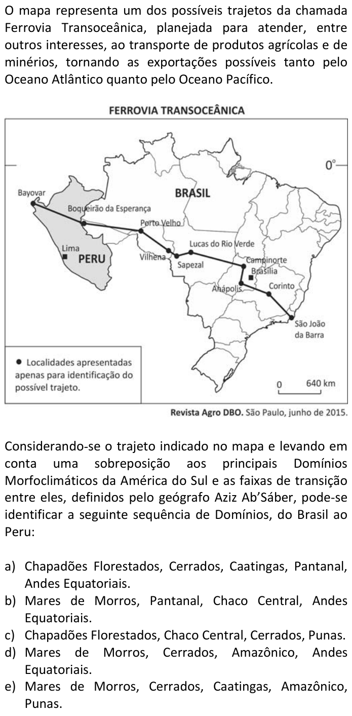 Questão 73 no caderno  da FUVEST 2016