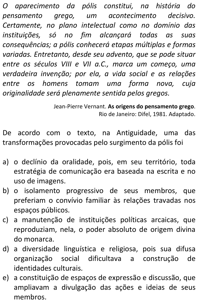 Questão 75 no caderno  da FUVEST 2016