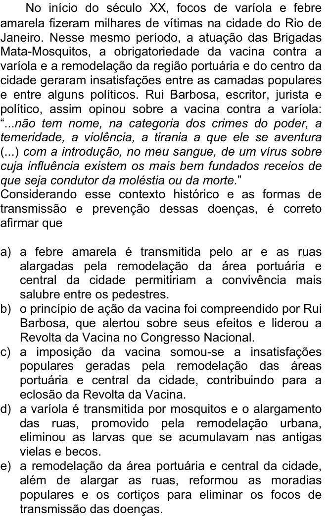Questão 5 no caderno  da FUVEST 2009