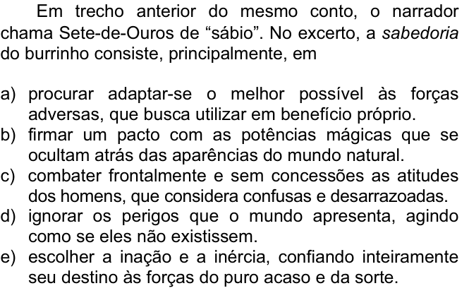 Questão 17 no caderno  da FUVEST 2009