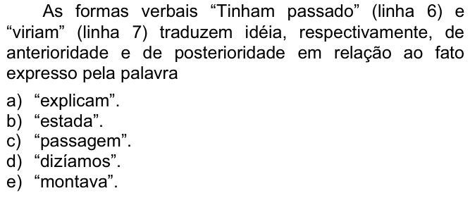 Questão 21 no caderno  da FUVEST 2009