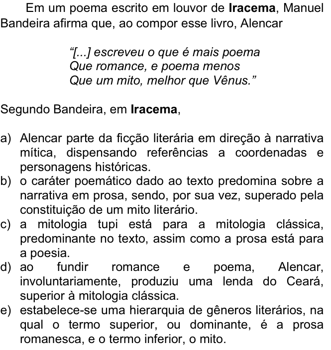 Questão 24 no caderno  da FUVEST 2009