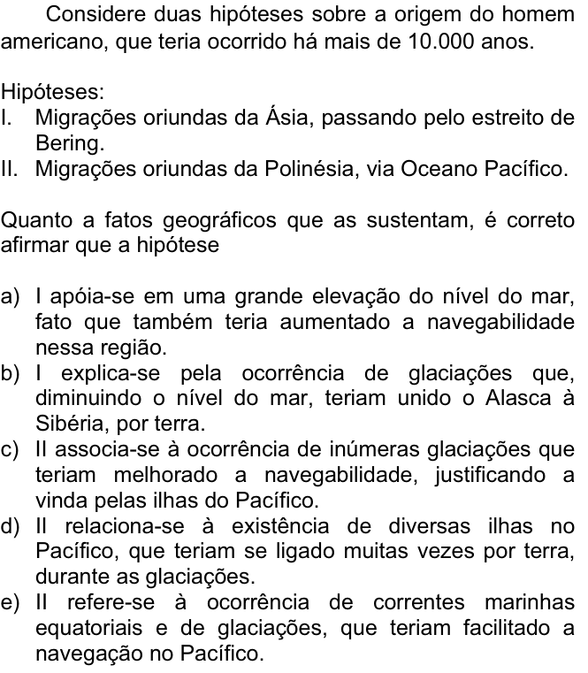 Questão 44 no caderno  da FUVEST 2009