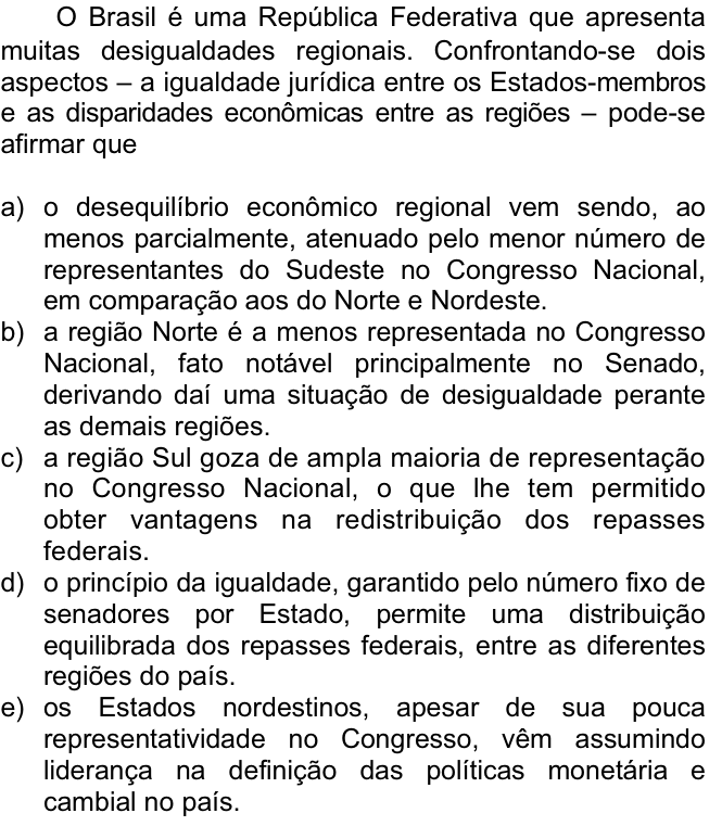 Questão 48 no caderno  da FUVEST 2009