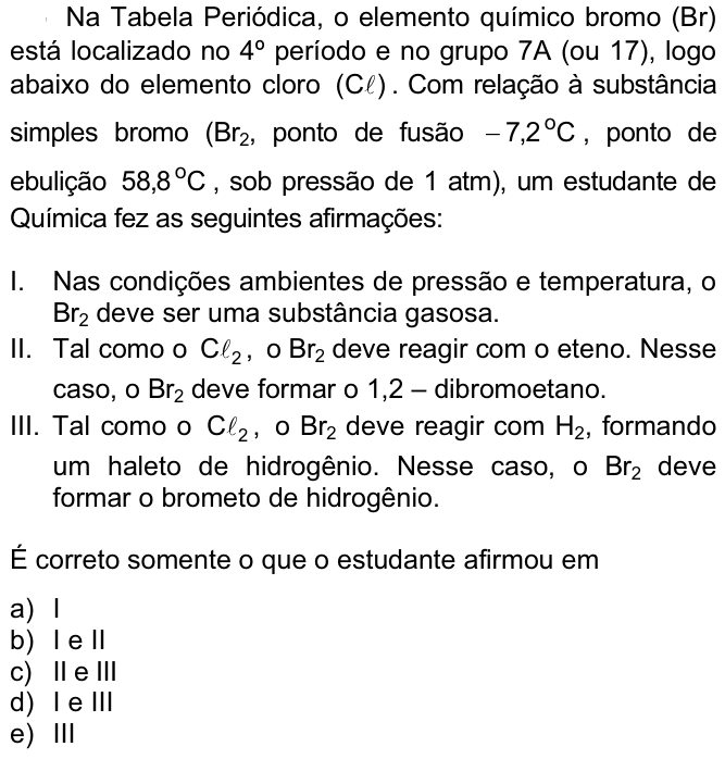 Questão 64 no caderno  da FUVEST 2009