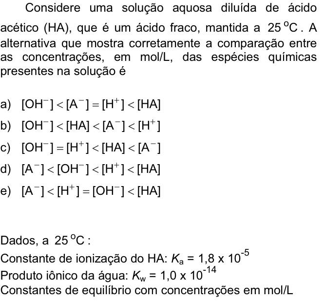 Questão 70 no caderno  da FUVEST 2009