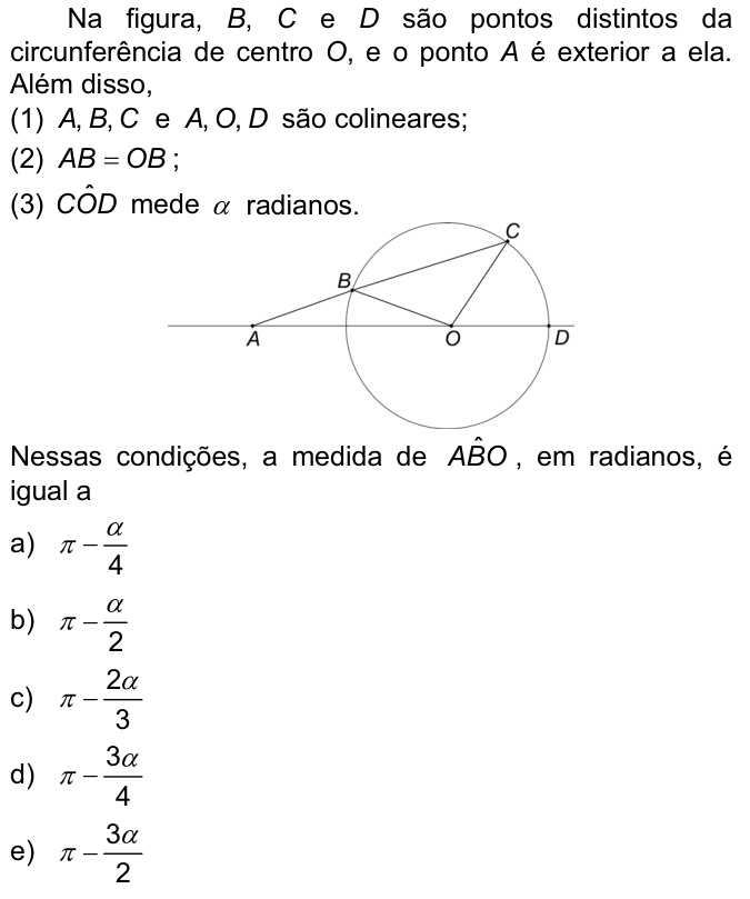 Questão 72 no caderno  da FUVEST 2009