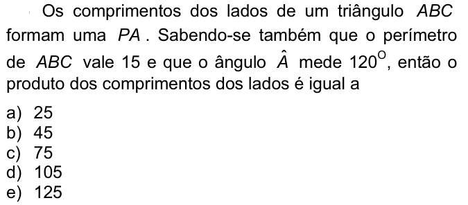 Questão 74 no caderno  da FUVEST 2009