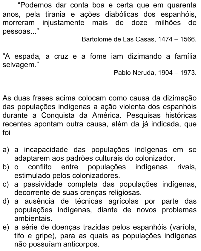 Questão 4 no caderno  da FUVEST 2008