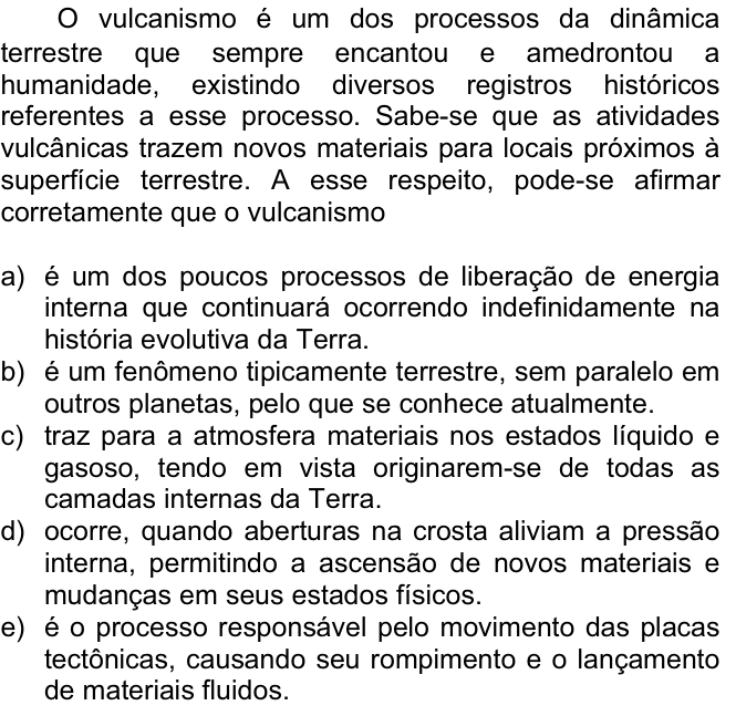 Questão 7 no caderno  da FUVEST 2008
