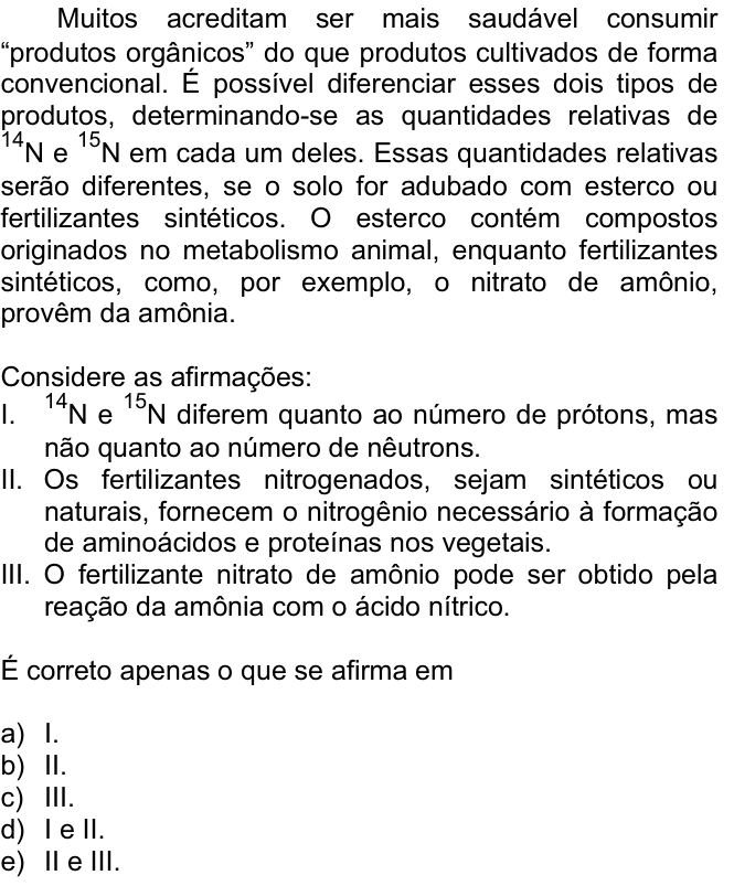 Questão 25 no caderno  da FUVEST 2008