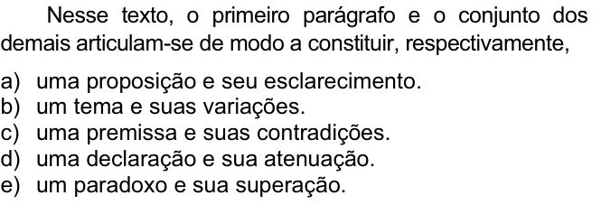 Questão 41 no caderno  da FUVEST 2008