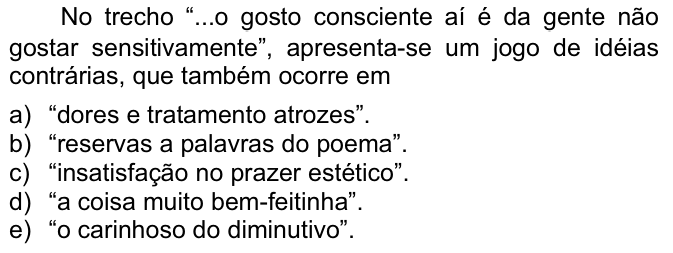 Questão 45 no caderno  da FUVEST 2008