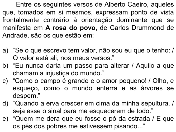 Questão 54 no caderno  da FUVEST 2008