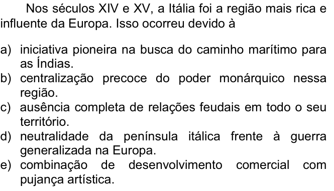 Questão 72 no caderno  da FUVEST 2008