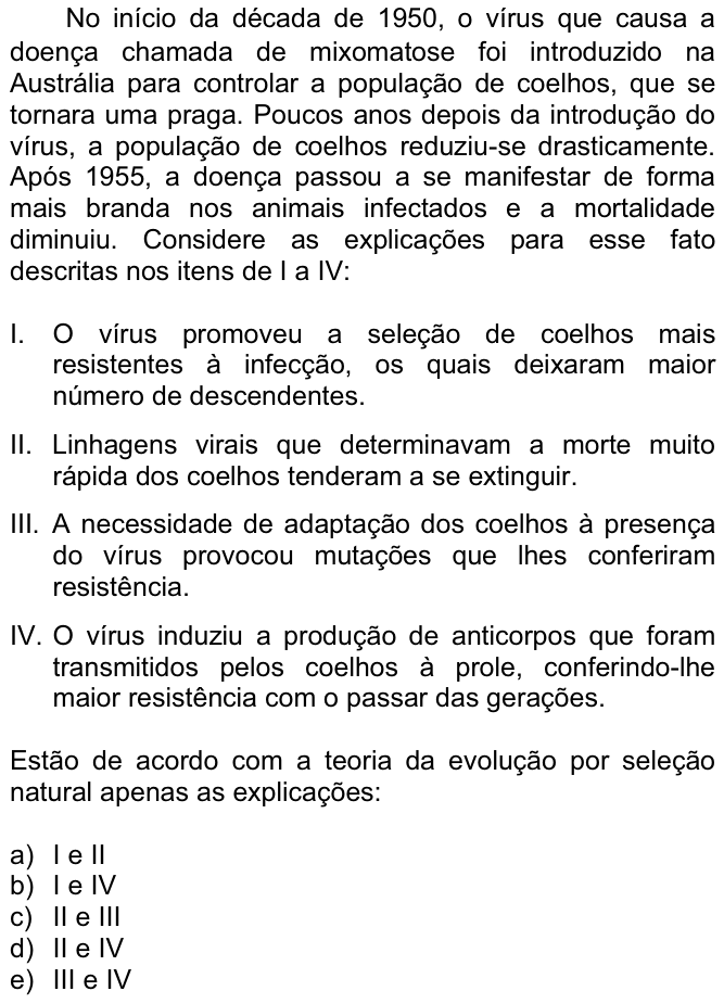 Questão 89 no caderno  da FUVEST 2008