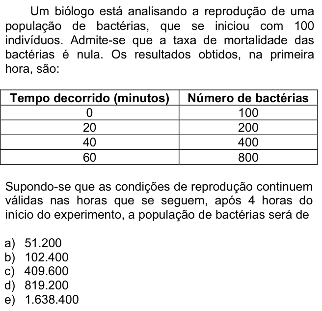Questão 6 no caderno  da FUVEST 2007