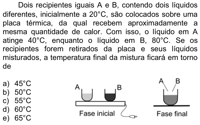 Questão 13 no caderno  da FUVEST 2007