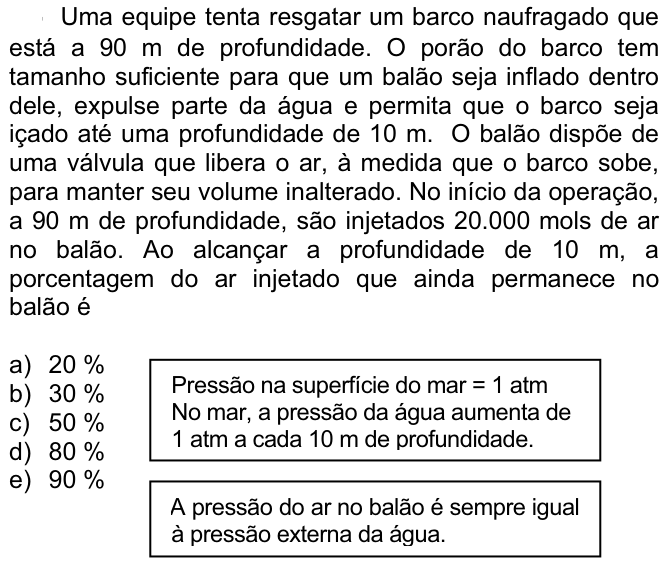 Questão 14 no caderno  da FUVEST 2007