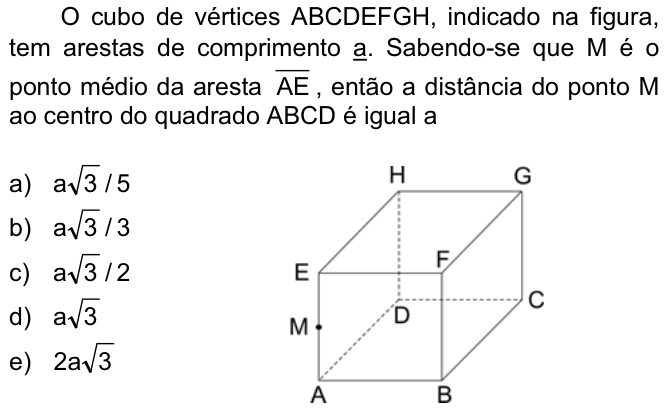 Questão 39 no caderno  da FUVEST 2007