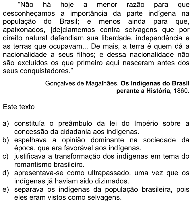 Questão 43 no caderno  da FUVEST 2007