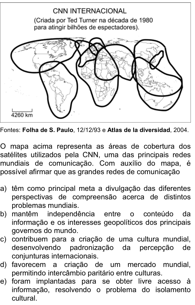 Questão 50 no caderno  da FUVEST 2007