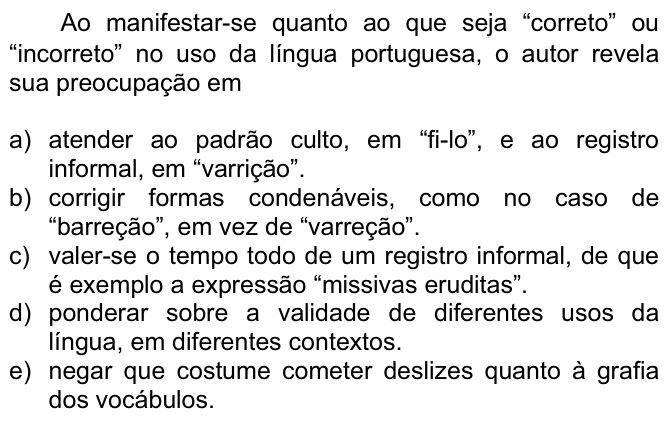 Questão 65 no caderno  da FUVEST 2007
