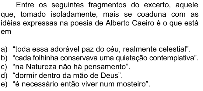 Questão 71 no caderno  da FUVEST 2007