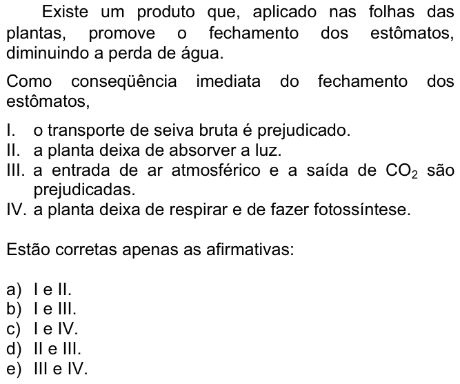 Questão 86 no caderno  da FUVEST 2007