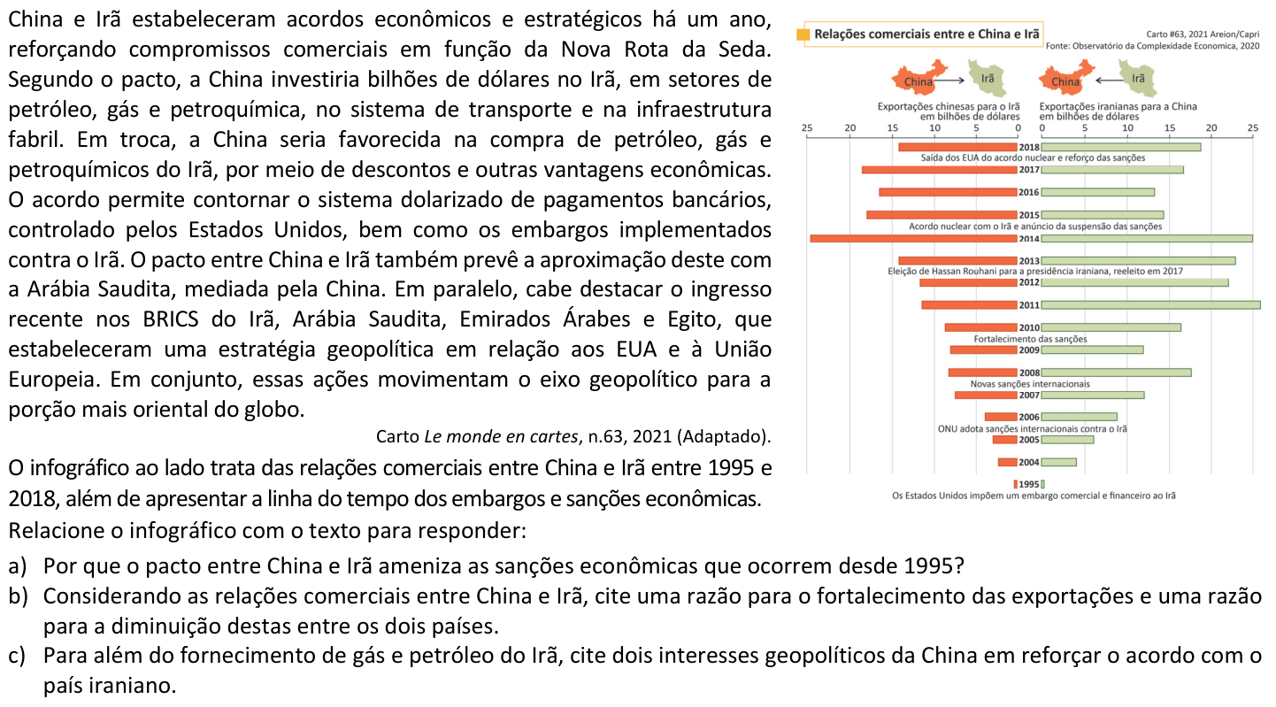 Questão G04 no caderno  da 2ª fase da FUVEST 2025