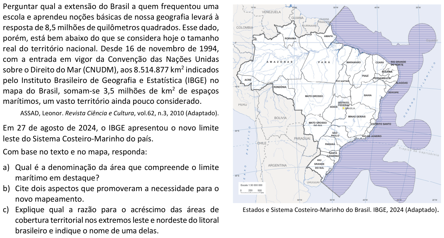 Questão G06 no caderno  da 2ª fase da FUVEST 2025