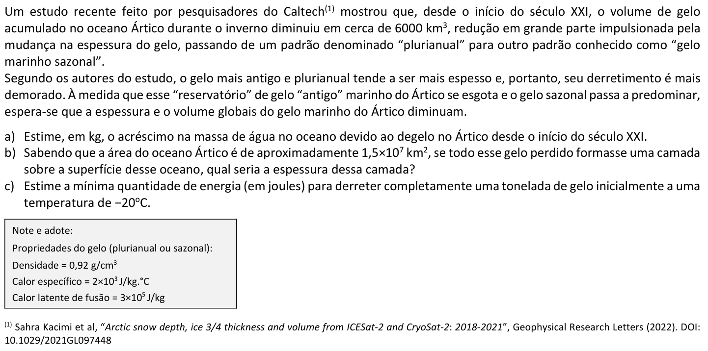 Questão F01 no caderno  da 2ª fase da FUVEST 2024