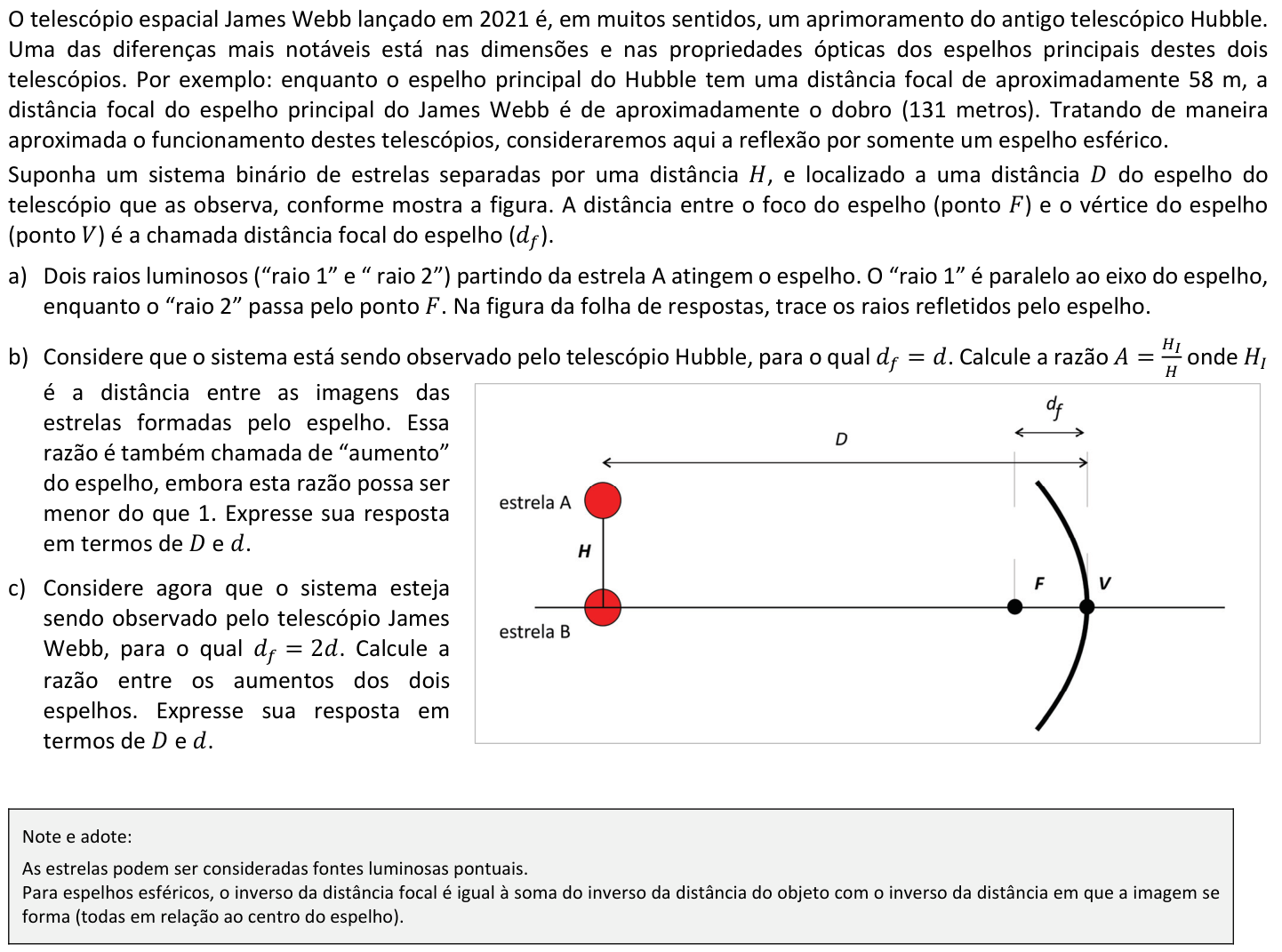 Questão F02 no caderno  da 2ª fase da FUVEST 2023