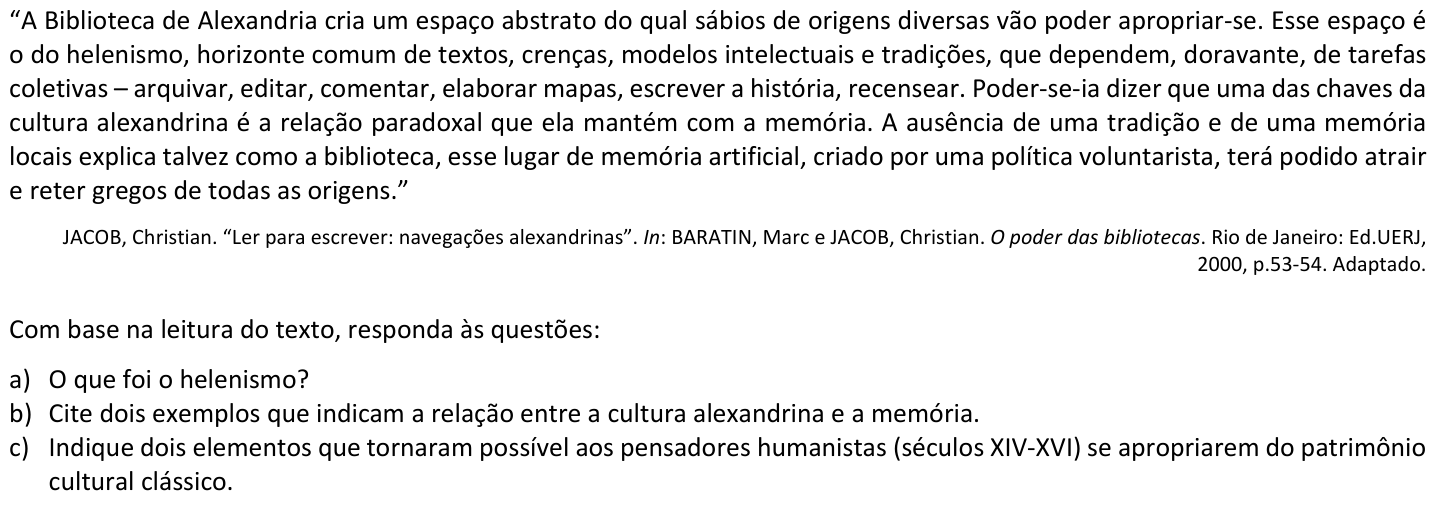 Questão H05 no caderno  da 2ª fase da FUVEST 2023