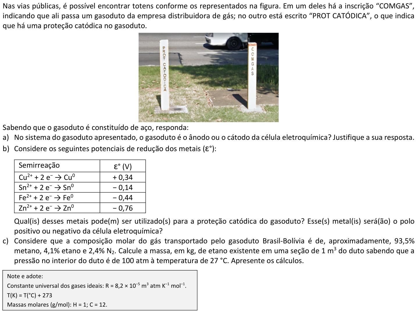 Questão Q05 no caderno  da 2ª fase da FUVEST 2022