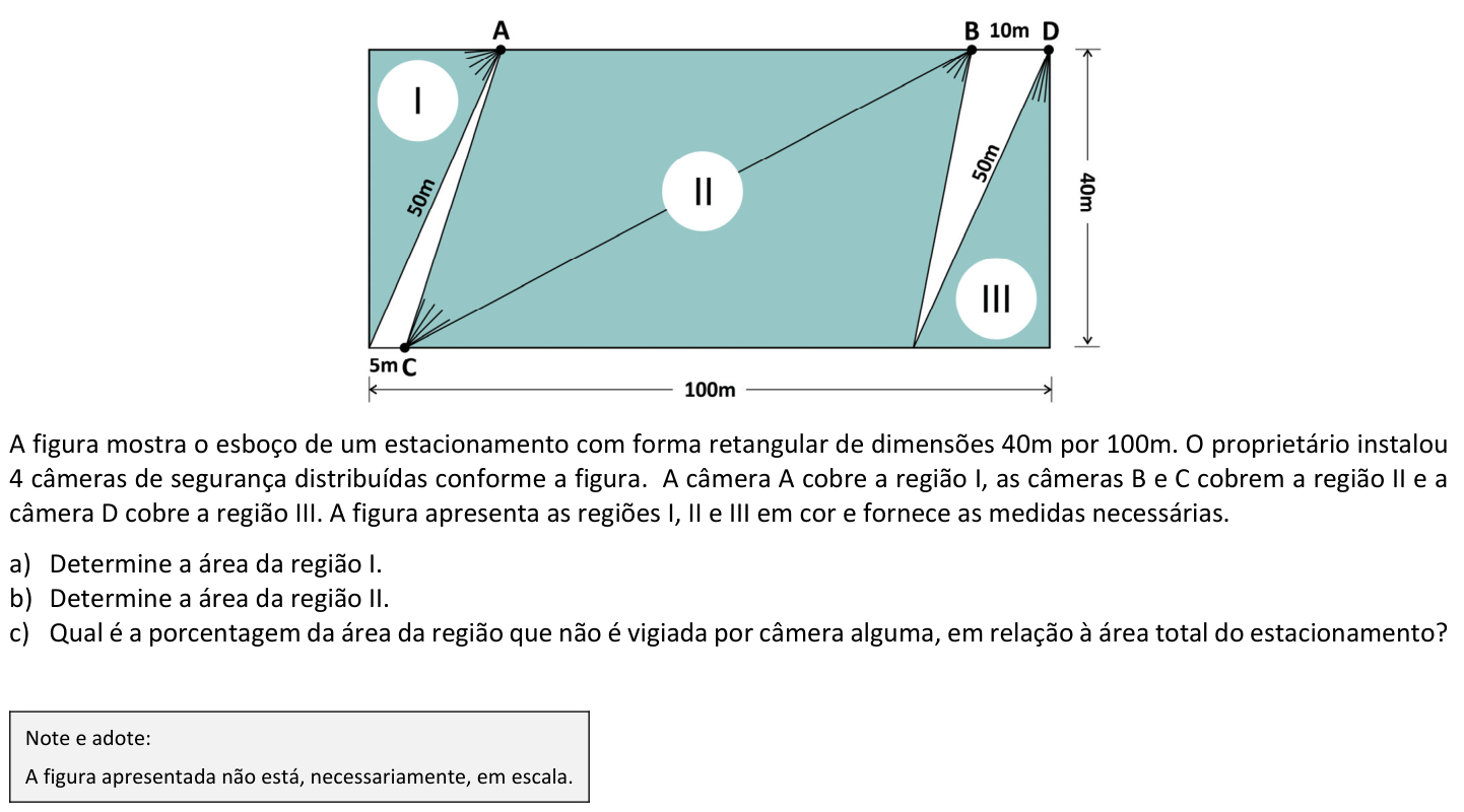 Questão M01 no caderno  da 2ª fase da FUVEST 2021