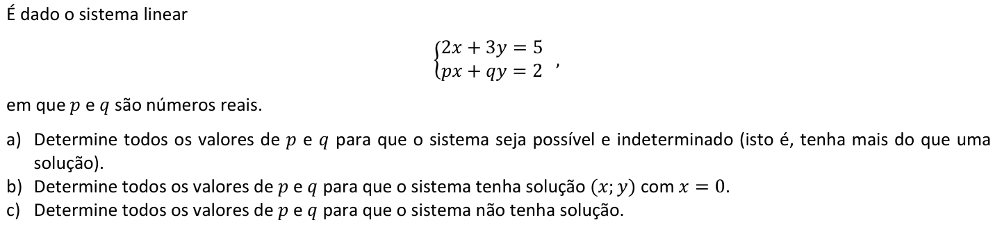 Questão M03 no caderno  da 2ª fase da FUVEST 2021