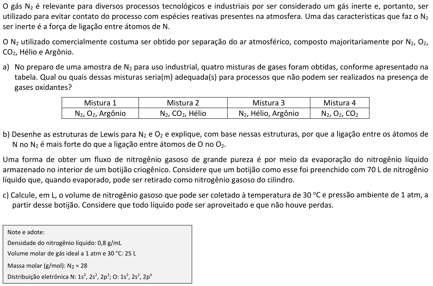 Questão Q03 no caderno  da 2ª fase da FUVEST 2021