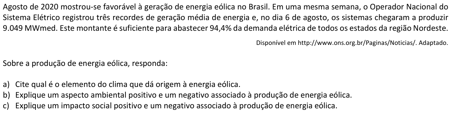 Questão G04 no caderno  da 2ª fase da FUVEST 2021