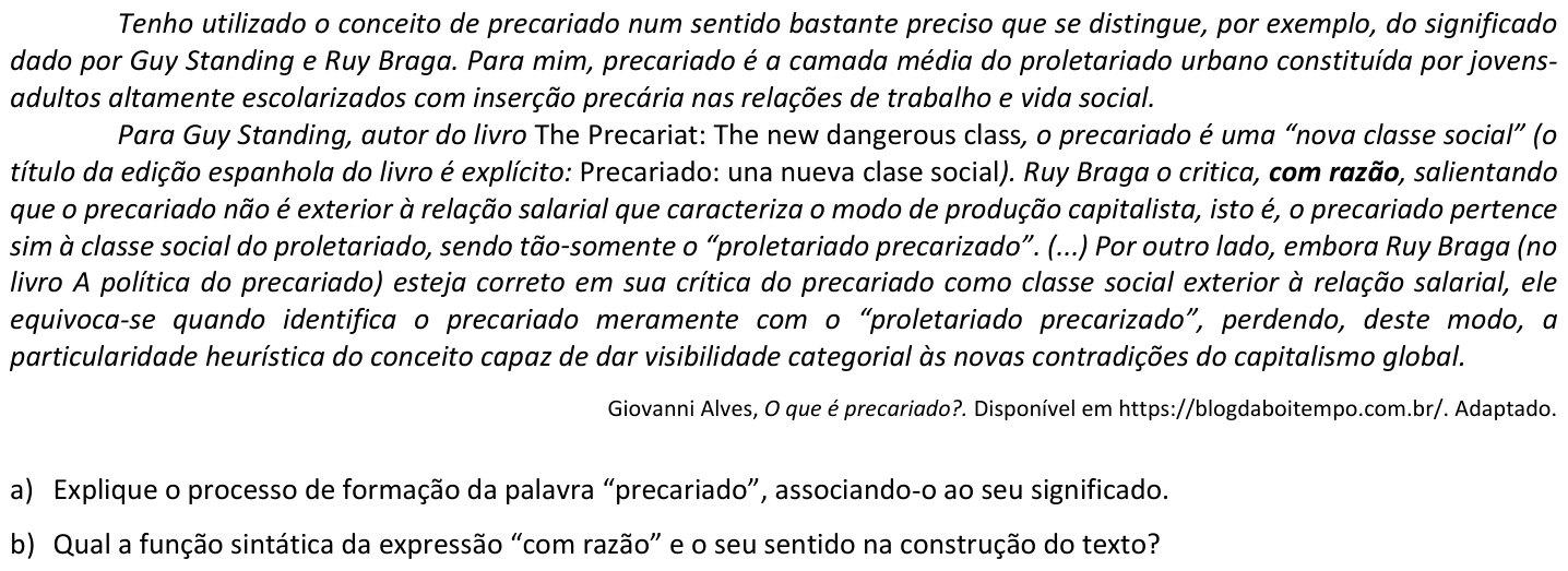 Questão 3 no caderno  da 2ª fase da FUVEST 2020