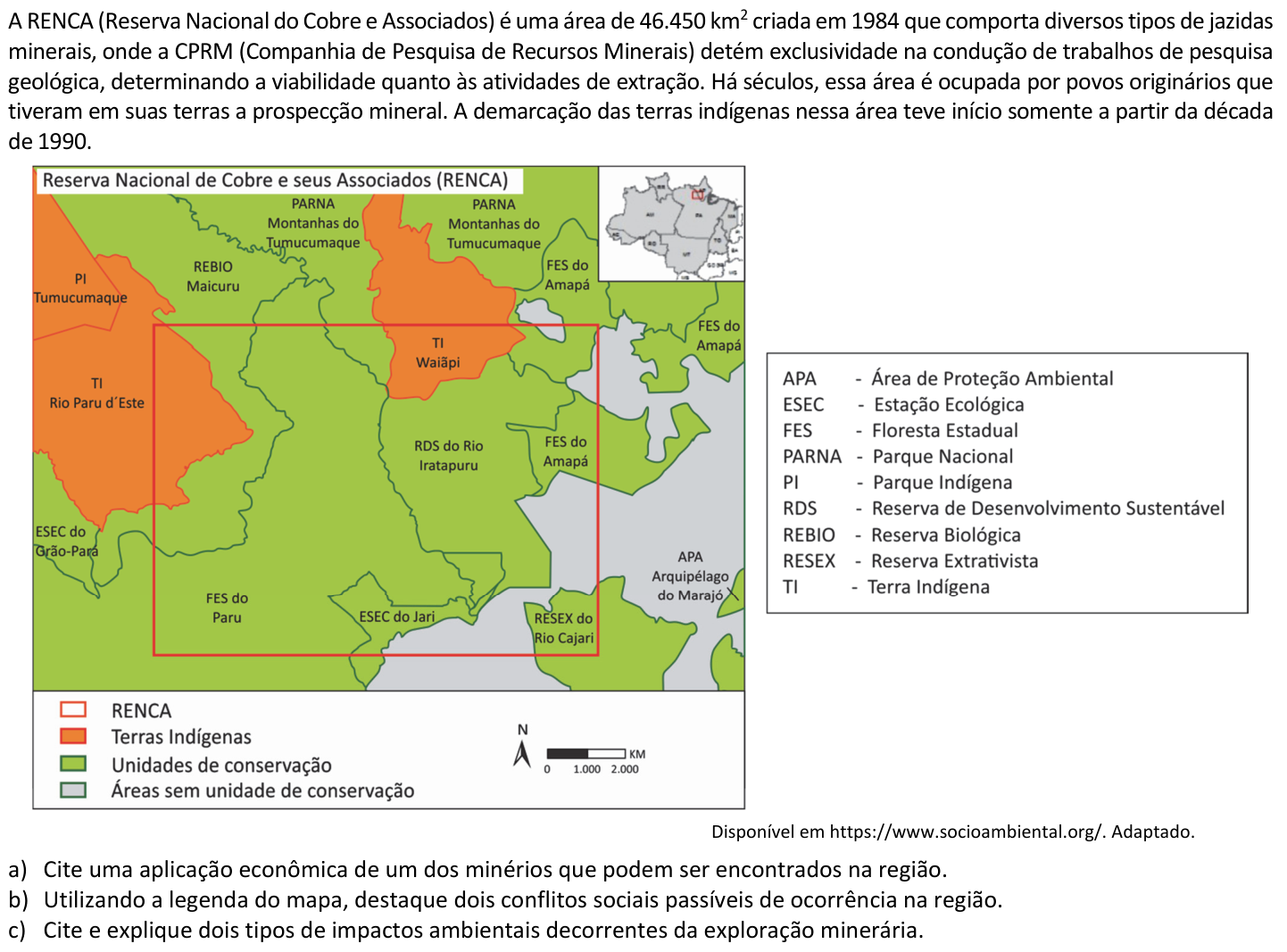 Questão G04 no caderno  da 2ª fase da FUVEST 2020