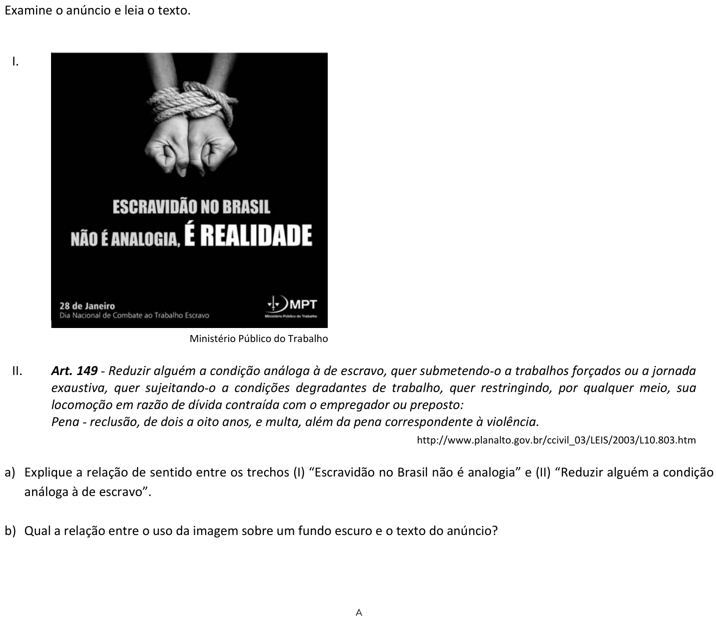 Questão 2 no caderno  da 2ª fase da FUVEST 2019