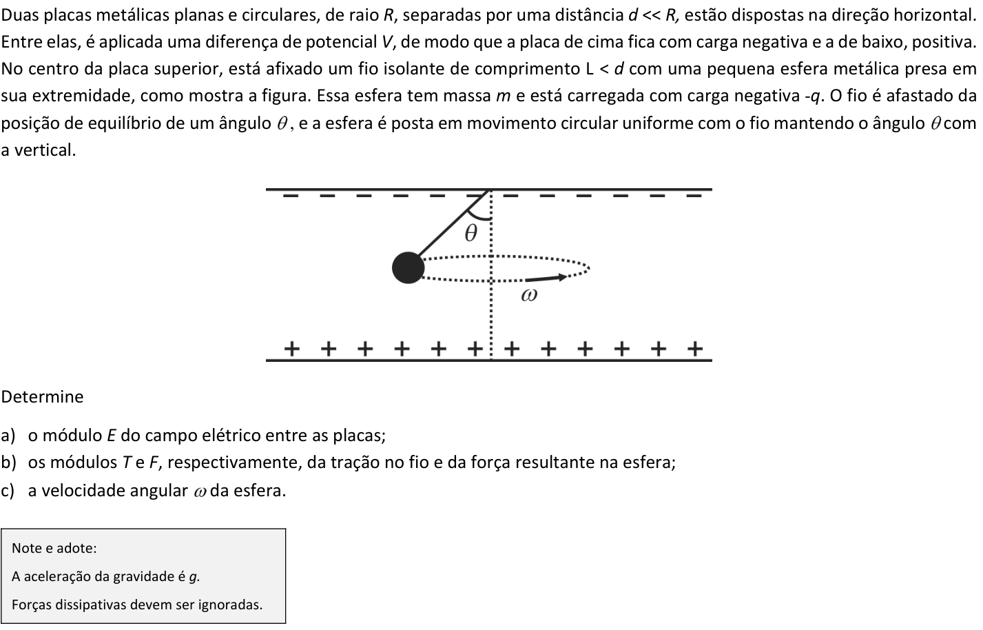 Questão F01 no caderno  da 2ª fase da FUVEST 2019