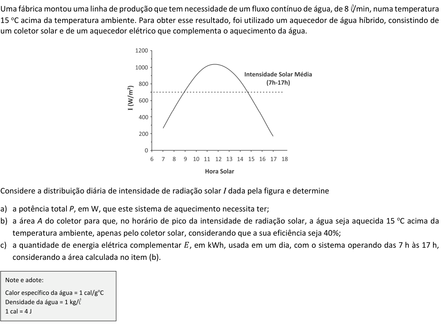 Questão F03 no caderno  da 2ª fase da FUVEST 2019