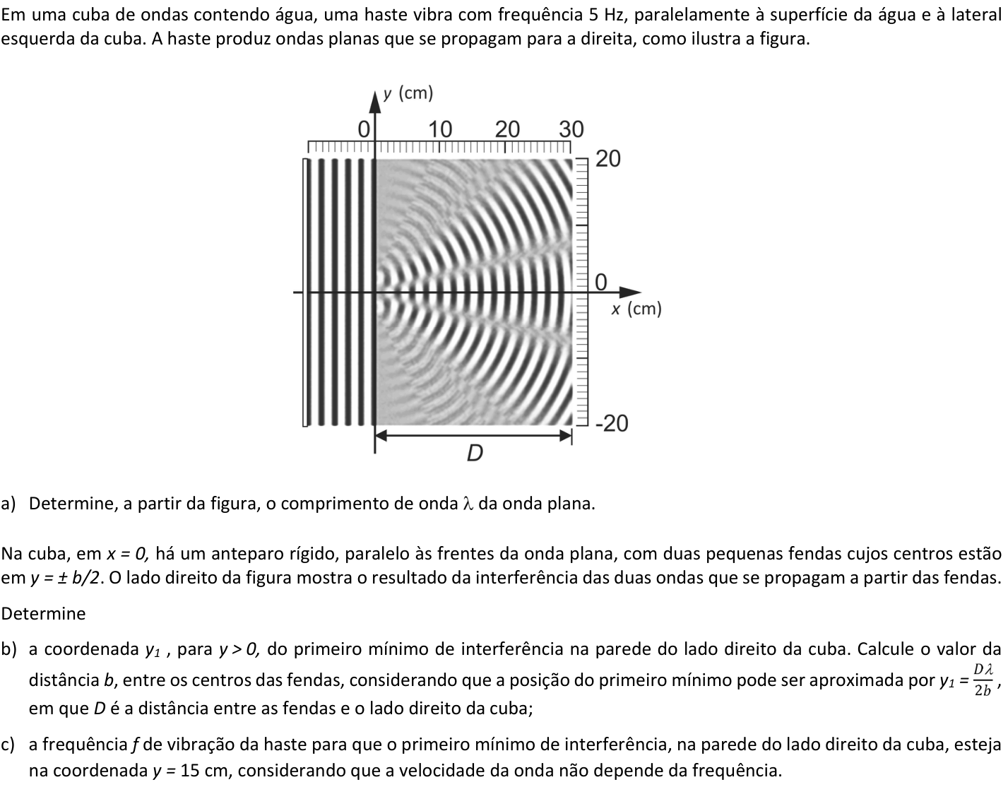 Questão F06 no caderno  da 2ª fase da FUVEST 2019