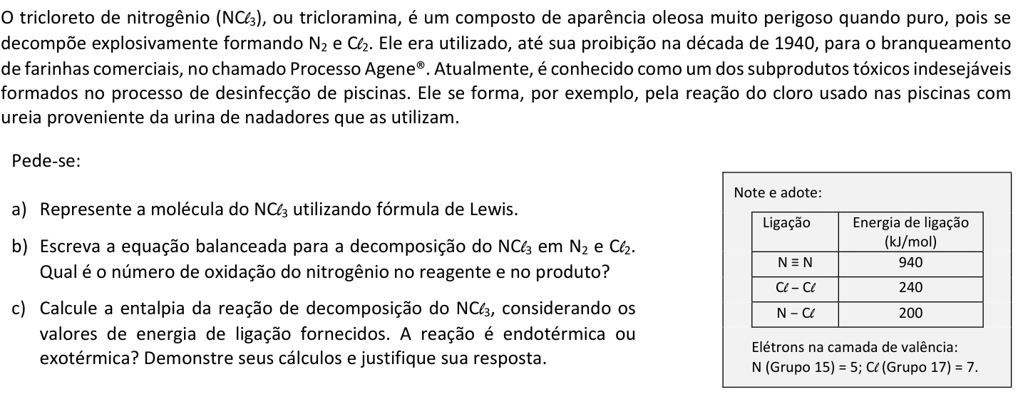 Questão Q03 no caderno  da 2ª fase da FUVEST 2019