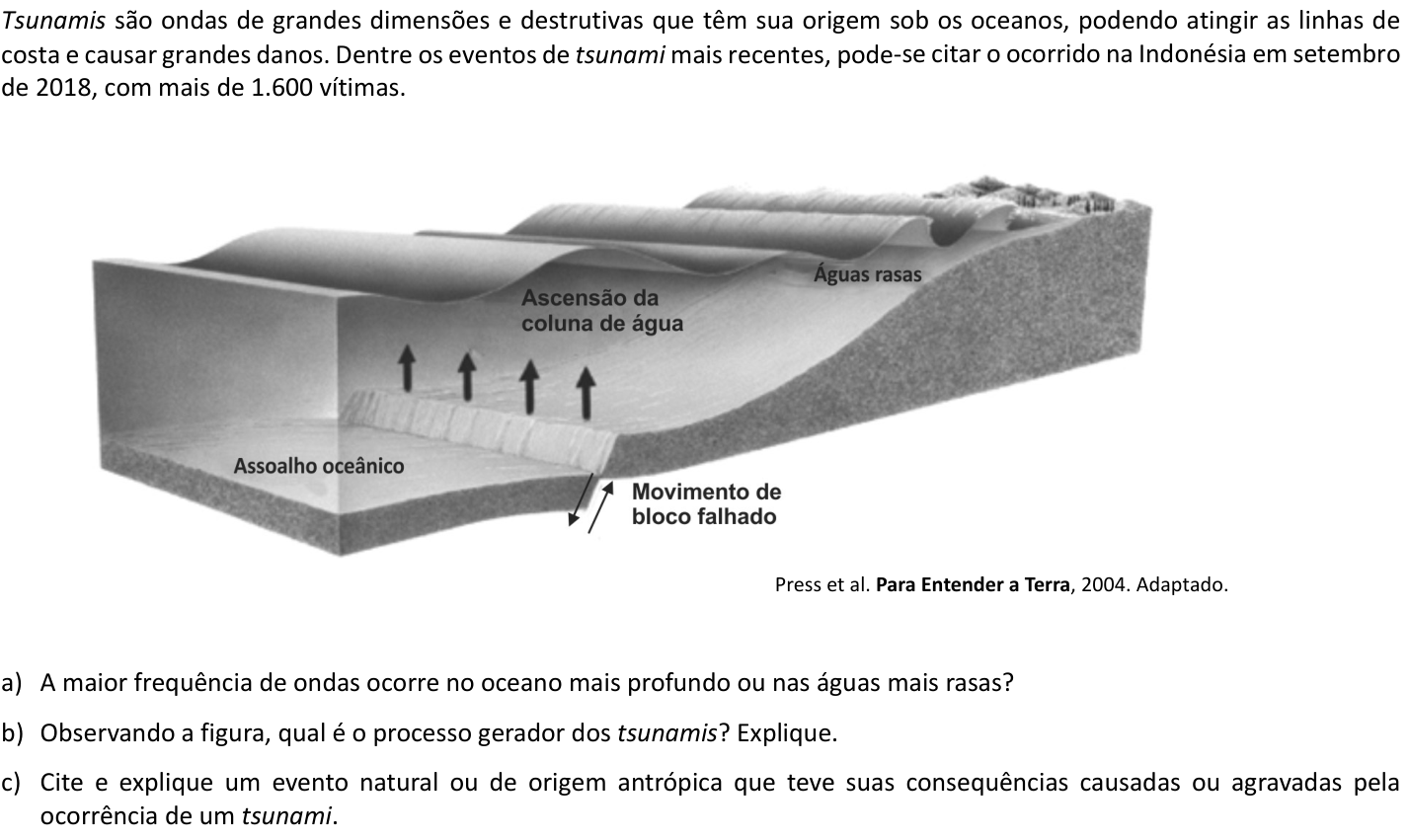 Questão G04 no caderno  da 2ª fase da FUVEST 2019