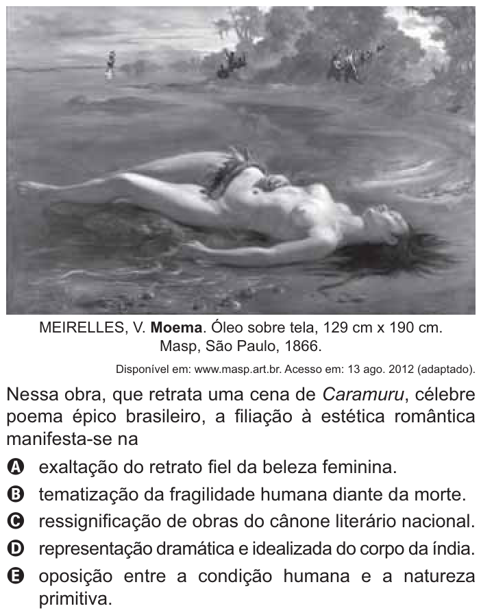 Questão 18 no caderno Azul do ENEM 2021