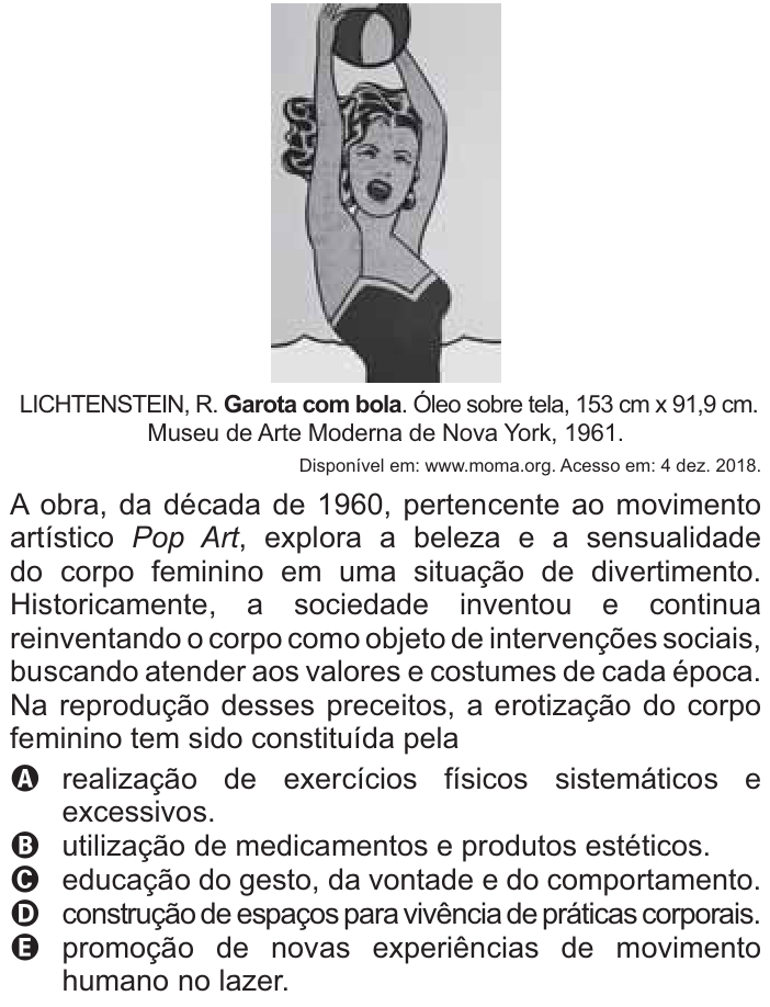 Questão 42 no caderno Azul do ENEM 2021