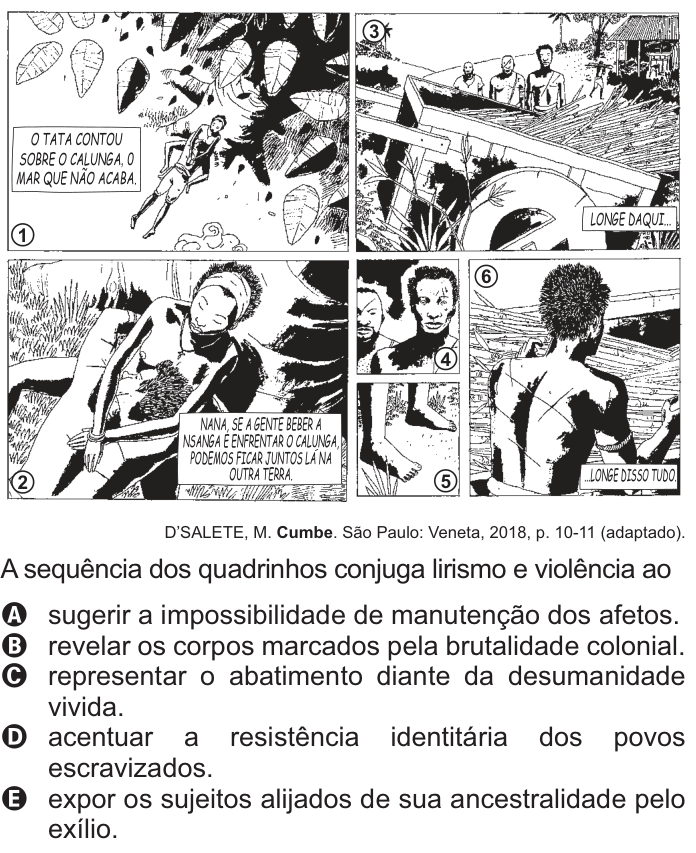Questão 43 no caderno Azul do ENEM 2021